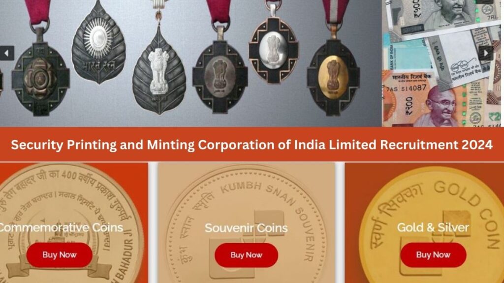 Security Printing and Minting Corporation of India Limited Recruitment 2024 