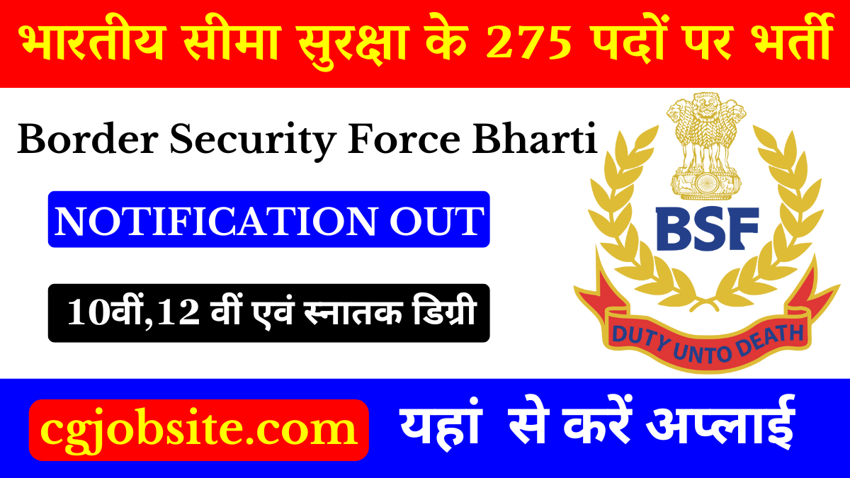 Border Security Force Constable Recruitment 2024