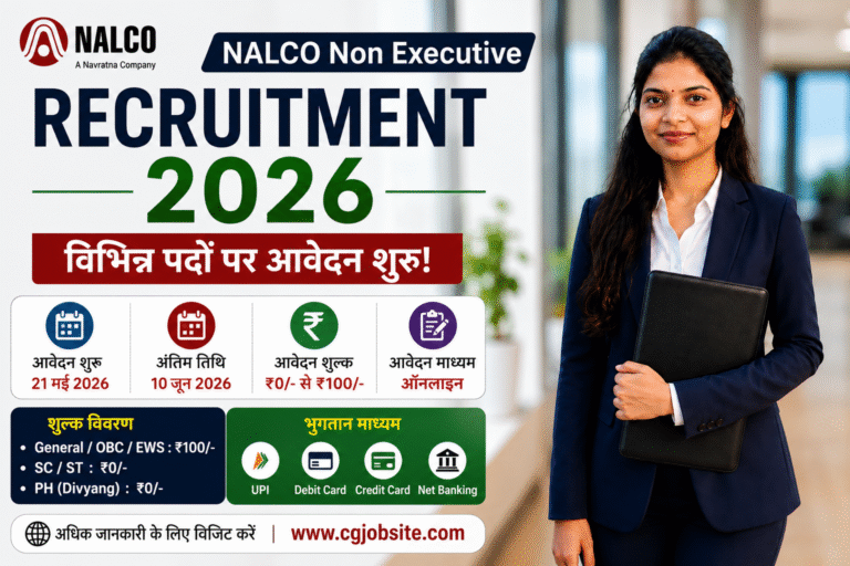 NALCO Non Executive Recruitment 2026 – Apply Online for Various Posts