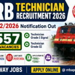 Railway RRB Technician Recruitment 2026 Notification