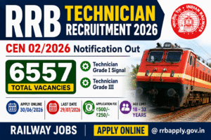 Railway RRB Technician Recruitment 2026 Notification